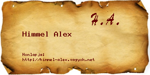 Himmel Alex névjegykártya